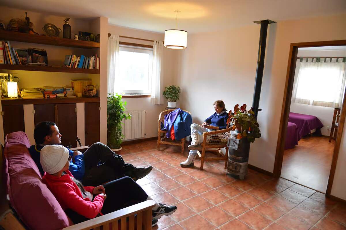 Sitting room and library