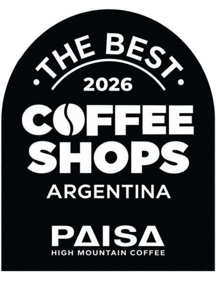 Sello The Best Coffee Shops Argentina 2026 de Paisa High Mountain Coffee